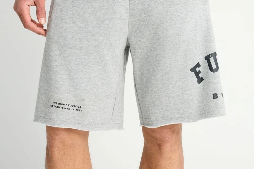 Funky Buddha Printed Logo Βερμούδα Αθλητική Ανδρική (FBM013-051-03-GREY-MEL)