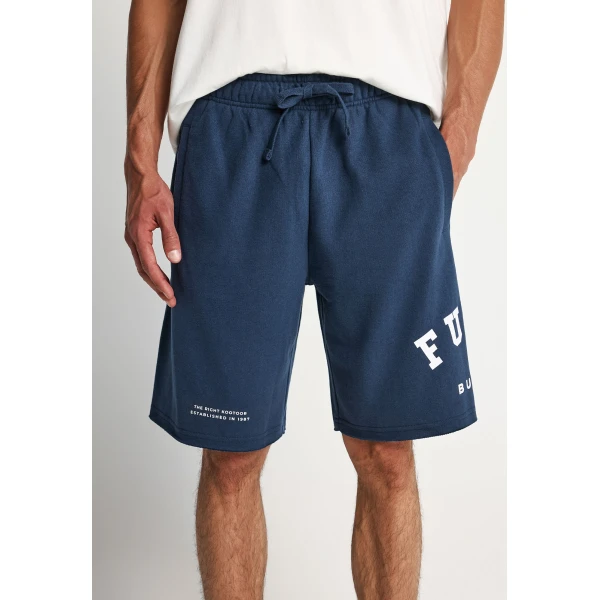 Funky Buddha Printed Logo Βερμούδα Αθλητική Ανδρική (FBM013-051-03-MIDNIGHT-BLUE)