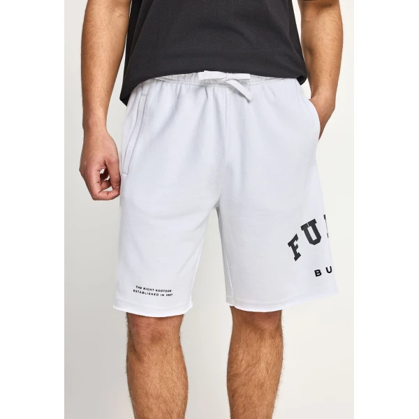 Funky Buddha Printed Logo Βερμούδα Αθλητική Ανδρική (FBM013-051-03-WHITE)