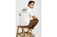Funky Buddha Ανδρικό Κοντομάνικο T-Shirt Εκρού