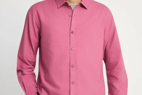 Funky Buddha Ανδρικό Πουκάμισο Basic (FBM013-051-05-MELLOW-MAUVE)