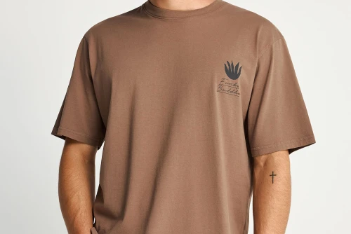 Funky Buddha Graphic Print T-Shirt Ανδρικό (FBM013-052-04-CIGAR)