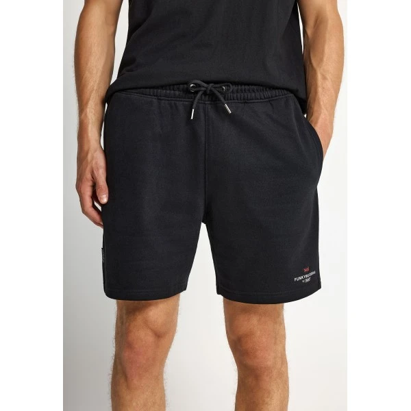 Funky Buddha Printed Logo Βερμούδα Αθλητική Ανδρική (FBM013-054-03-BLACK)