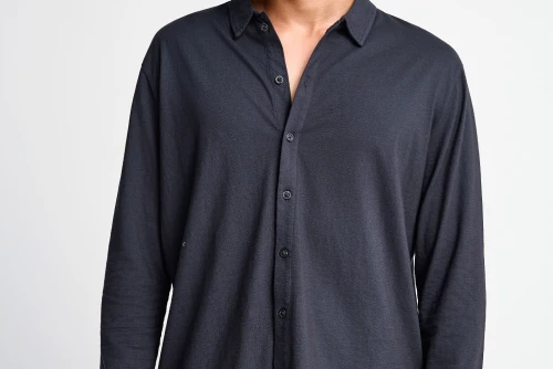Funky Buddha Ανδρικό Πουκάμισο Basic (FBM013-056-05-BLACK)