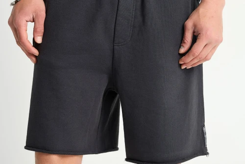 Funky Buddha Ανδρικό  Βερμούδα Φούτερ (FBM013-058-03-BLACK)
