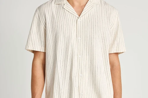 Funky Buddha Ανδρικό Πουκάμισο Με Κοντό Μανίκι (FBM013-058-05-WHITE)
