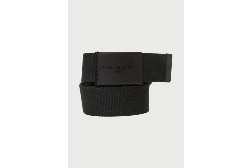 Funky Buddha Ζώνη Casual (FBM013-059-10-BLACK)