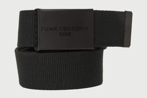 Funky Buddha Ζώνη Casual (FBM013-059-10-BLACK)