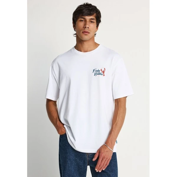 Funky Buddha Relaxed T-Shirt Ανδρικό (FBM013-066-04-WHITE)