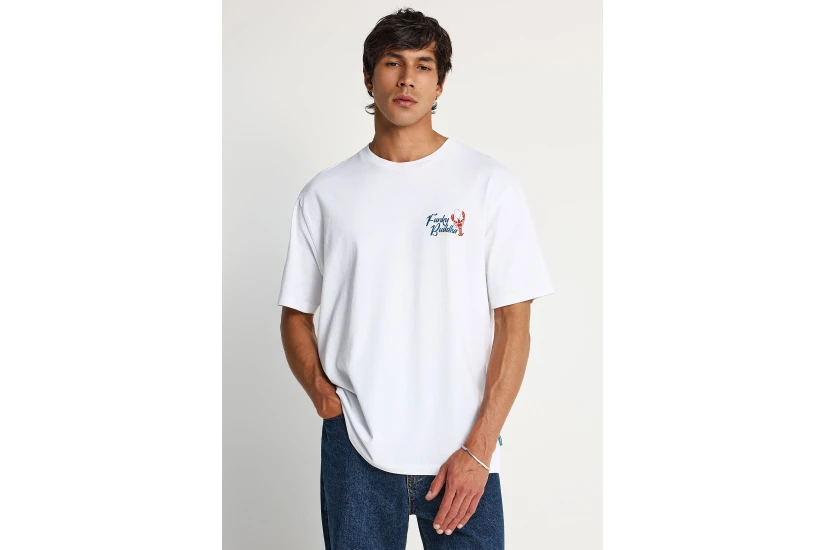 Funky Buddha Ανδρικό Κοντομάνικο T-Shirt Λευκό