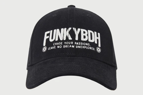 Funky Buddha Branded Print Καπέλο Classic (FBM013-068-10-BLACK)