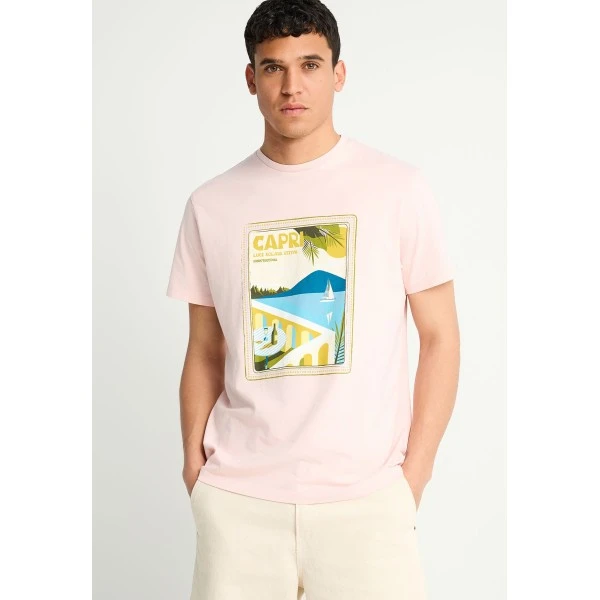 Funky Buddha Print T-Shirt Ανδρικό (FBM013-069-04-ROSE-WATER)