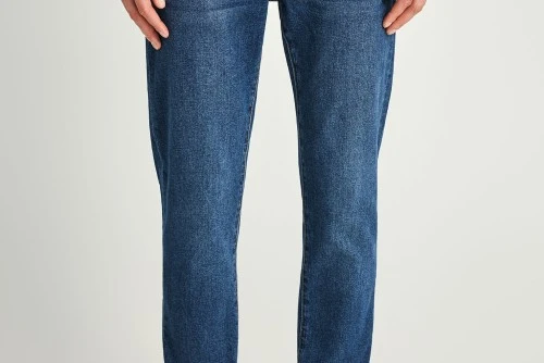Funky Buddha Slim Tapered Fit Παντελόνι Τζιν Ανδρικό (FBM013-070-02-MD-BLUE)