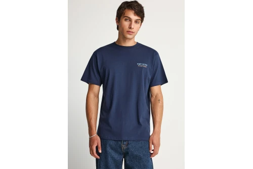 Funky Buddha Print On The Back T-Shirt Ανδρικό (FBM013-074-04-NAVY)