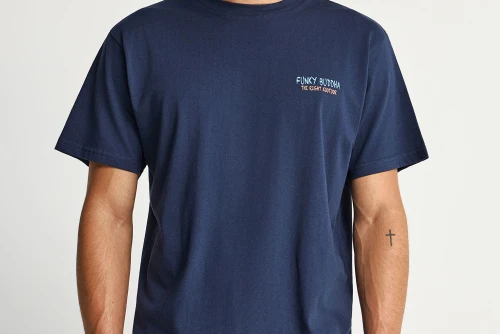 Funky Buddha Print On The Back T-Shirt Ανδρικό (FBM013-074-04-NAVY)