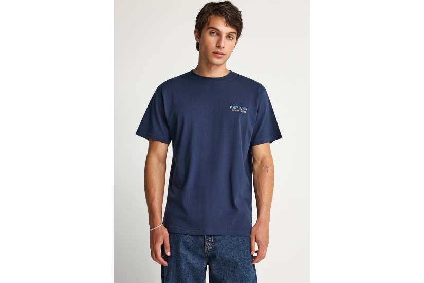 Funky Buddha Ανδρικό Κοντομάνικο T-Shirt Μπλε Σκούρο