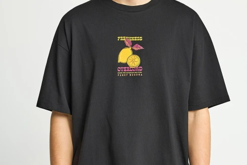 Funky Buddha Print On The Back T-Shirt Ανδρικό (FBM013-081-04-BLACK)