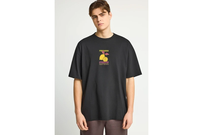 Funky Buddha Ανδρικό Κοντομάνικο T-Shirt Μαύρο