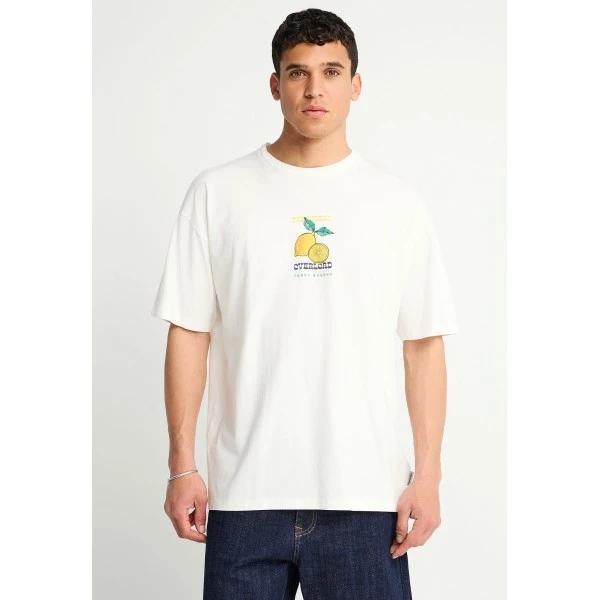 Funky Buddha Print On The Back T-Shirt Ανδρικό (FBM013-081-04-OFF-WHITE)