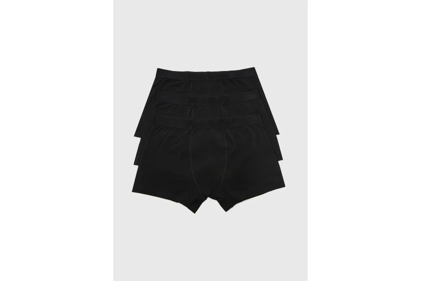 Funky Buddha Ανδρικά Εσώρουχα Boxer Μαύρα 3 Τεμάχια