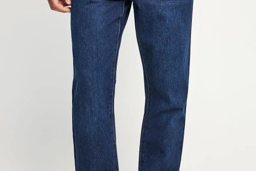 Funky Buddha Cotton Straight Fit Παντελόνι Τζιν Ανδρικό (FBM013-082-02-DK-BLUE)