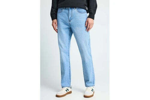 Funky Buddha Cotton Straight Fit Παντελόνι Τζιν Ανδρικό (FBM013-082-02-LT-BLUE)