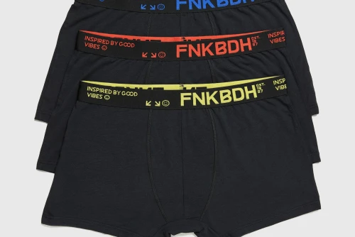 Funky Buddha Εσώρουχο Boxer 3-Τεμάχια (FBM013-085-10-BLACK)
