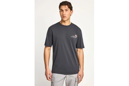 Funky Buddha Print On The Back T-Shirt Ανδρικό (FBM013-087-04-ANTHRACITE)