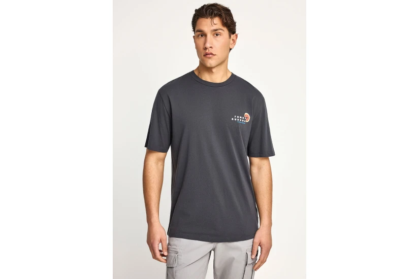 Funky Buddha Ανδρικό Κοντομάνικο T-Shirt Ανθρακί
