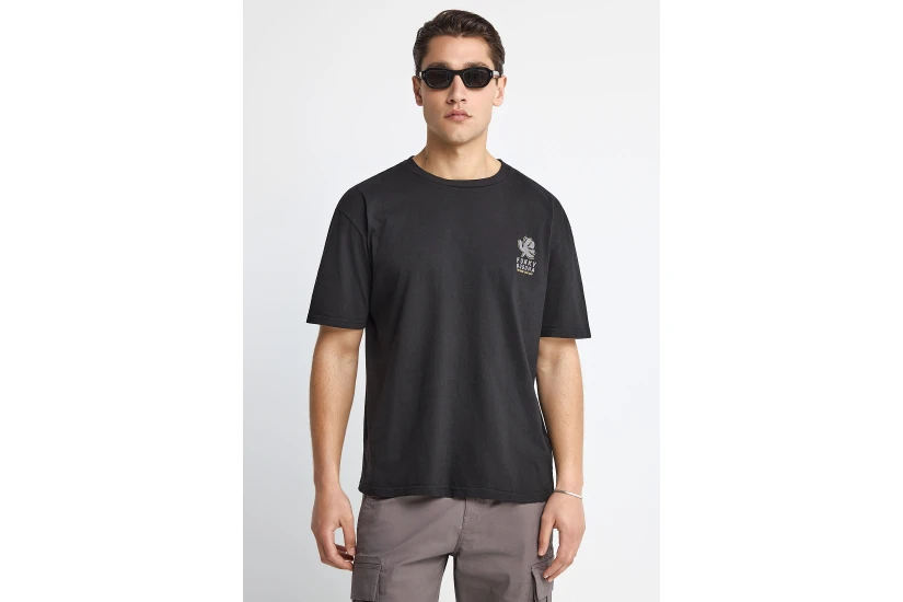 Funky Buddha Ανδρικό Κοντομάνικο T-Shirt Μαύρο, Διάφορα Χρώματα