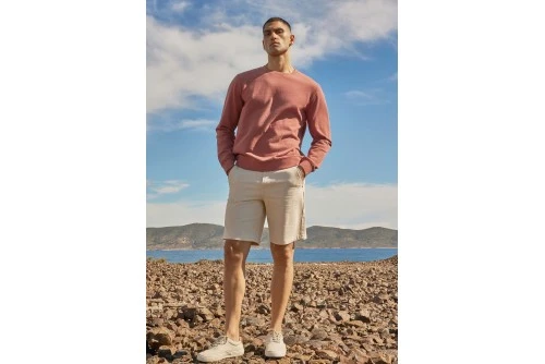 Funky Buddha Ανδρική Τζην Βερμούδα (FBM013-092-03-CLOUD-CREAM)