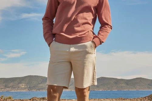 Funky Buddha Ανδρική Τζην Βερμούδα (FBM013-092-03-CLOUD-CREAM)
