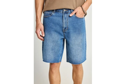 Funky Buddha Βερμούδα Τζιν Ανδρική (FBM013-093-03-MD-BLUE)