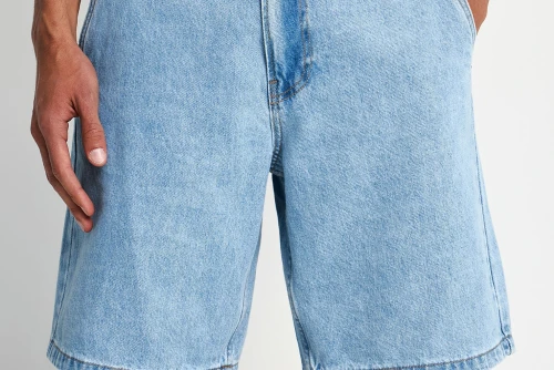 Funky Buddha Ανδρική Τζην Βερμούδα (FBM013-094-03-LT-BLUE)