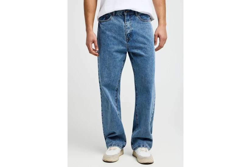 Funky Buddha Ανδρικό Baggy Παντελόνι Τζιν Μπλε