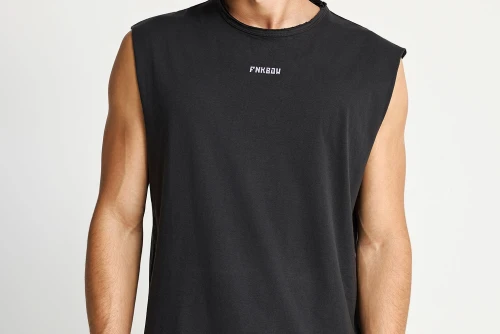Funky Buddha Ανδρική Μπλούζα Χωρίς Μανίκι (FBM013-096-04-ANTHRACITE)