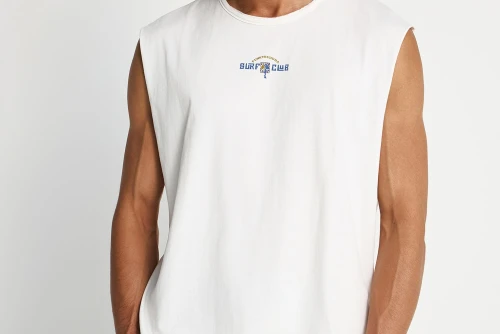 Funky Buddha Ανδρική Μπλούζα Χωρίς Μανίκι (FBM013-098-04-OFF-WHITE)