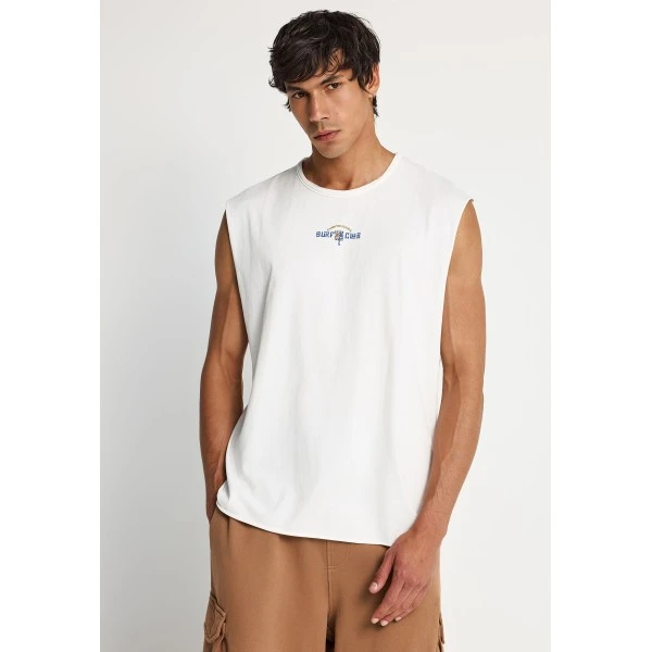 Funky Buddha Ανδρική Μπλούζα Χωρίς Μανίκι (FBM013-098-04-OFF-WHITE)