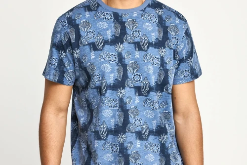 Funky Buddha T-Shirt Ανδρικό (FBM013-304-04-INDIGO)