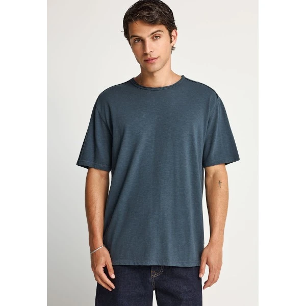 Funky Buddha The Essentials Relaxed Fit T-Shirt Ανδρικό (FBM013-309-04-DK-GREY)