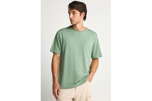 Funky Buddha The Essentials Relaxed Fit T-Shirt Ανδρικό (FBM013-309-04-SAGE-GREEN)