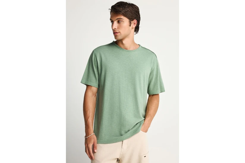 Funky Buddha The Essentials Ανδρικό Κοντομάνικο T-Shirt Πράσινο