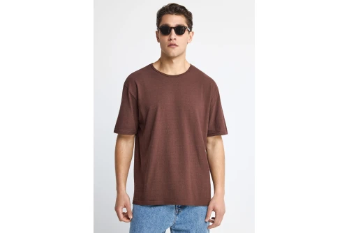 Funky Buddha Ανδρική Μπλούζα Κοντό Μανίκι Basic (FBM013-310-04-BRUNETTE)
