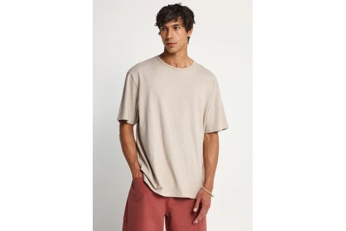 Funky Buddha Ανδρική Μπλούζα Κοντό Μανίκι Basic (FBM013-310-04-FOG)