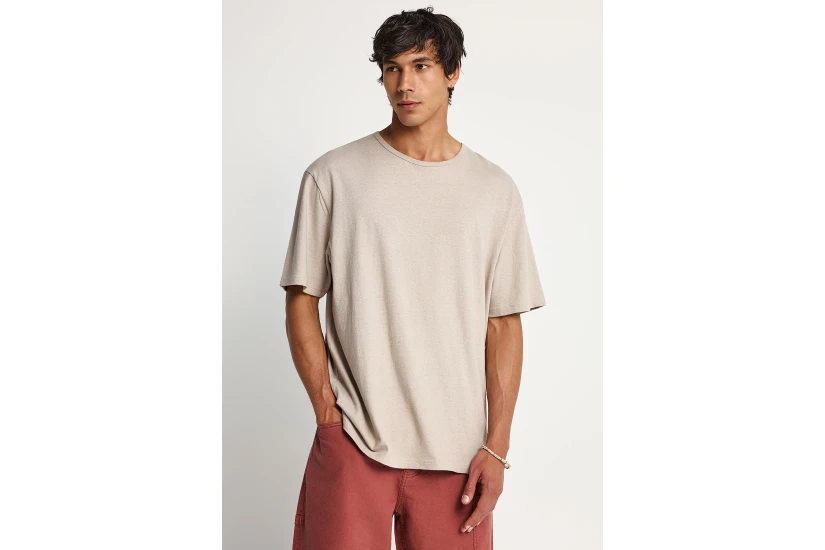 Funky Buddha Ανδρικό Κοντομάνικο T-Shirt Γκρι