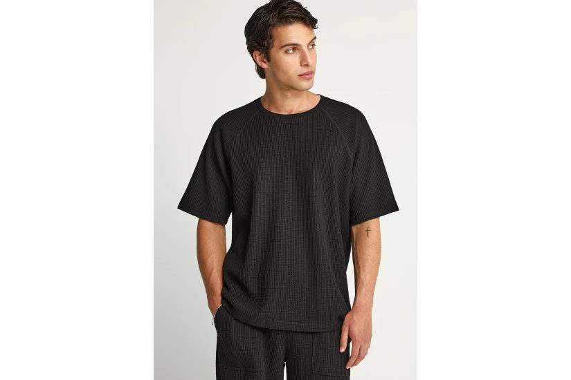 Funky Buddha The Essentials Ανδρικό Κοντομάνικο T-Shirt Μαύρο