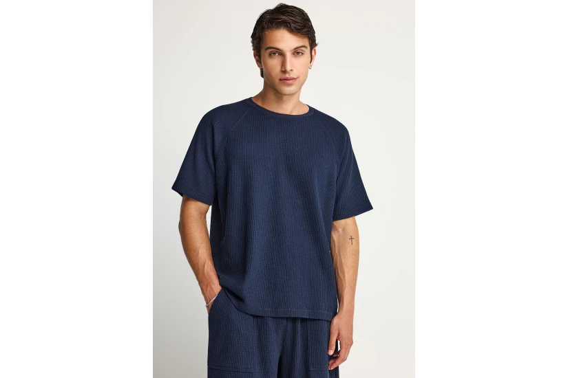 Funky Buddha The Essentials Ανδρικό Κοντομάνικο T-Shirt Μπλε