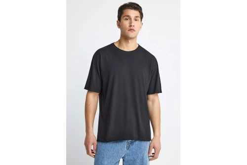 Funky Buddha Ανδρική Μπλούζα Κοντό Μανίκι Basic (FBM013-348-04-BLACK)