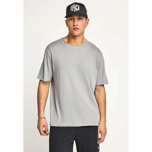Funky Buddha Ανδρική Μπλούζα Κοντό Μανίκι Basic (FBM013-348-04-GREY)