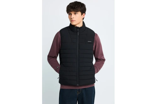 Funky Buddha Ανδρικό Γιλέκο (FBM014-001-01-BLACK)
